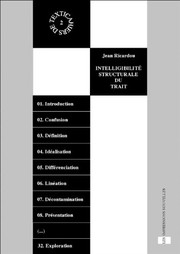 Cover of: Intelligibilité structurale du trait by Jean Ricardou