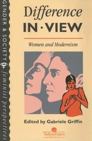 Cover of: Difference In View: Women And Modernism (Gender & Society : Feminist Perspectives)
