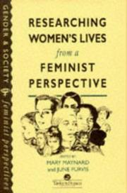 Cover of: Researching women's lives from a feminist perspective
