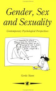 Cover of: Gender, sex, and sexuality by Gerda Siann