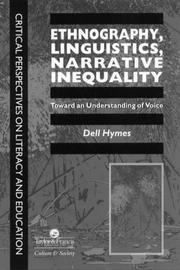 Cover of: Ethnography, Linguistics, Narrative Inequality by Dell Hymes.