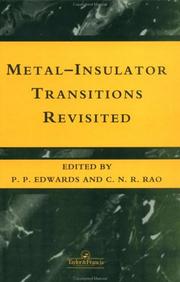 Cover of: Metal-insulator transitions revisited