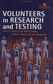 Cover of: Volunteers in research and testing