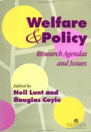 Cover of: Welfare And Policy by Neil Lunt