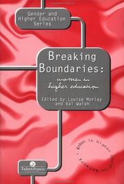 Cover of: Breaking Boundaries: Women In Higher Education (Gender and Higher Education)