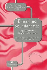 Cover of: Breaking boundaries: women in higher education