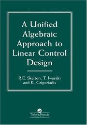 Cover of: A Unified Algebraic Approach To Control Design