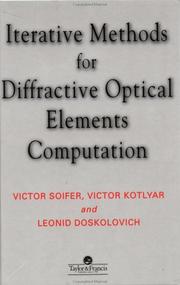 Cover of: Iterative methods for diffractive optical elements computation