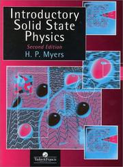 Introductory solid state physics by H. P. Myers