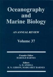 Cover of: Oceanography and Marine Biology, An Annual Review, Volume 37 (Oceanography and Marine Biology)
