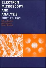Cover of: Electron Microscopy and Analysis