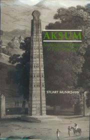 Aksum by S. C. Munro-Hay