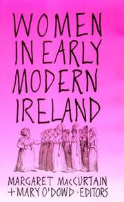 Cover of: Women in early modern Ireland by edited by Margaret MacCurtain and Mary O'Dowd.