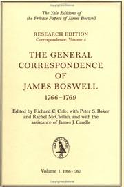 Cover of: The General Correspondence of James Boswell (Scottish Industrial Policy Series)