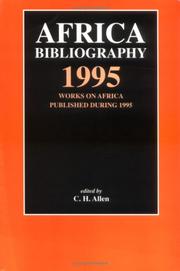 Cover of: Africa Bibliography by Chris Allen