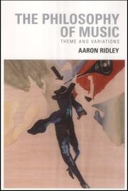 Cover of: The Philosophy of Music: Theme and Variations