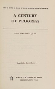 Cover of: A century of progress.