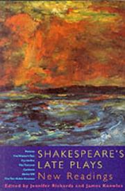 Cover of: Shakespeare's Late Plays by 