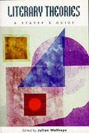 Cover of: Literary theories by edited by Julian Wolfreys.