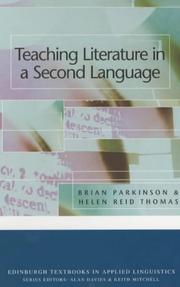 Cover of: Teaching Literature in a Second Language by Brian Parkinson, Helen Reid Thomas