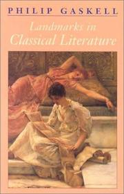 Cover of: Landmarks in Classical Literature by Philip Gaskell