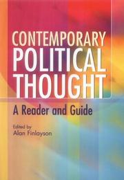 Cover of: Contemporary political thought: a reader and guide