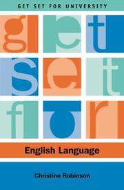 Cover of: Get set for English language