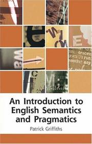 Cover of: An Introduction to English Semantics and Pragmatics (Edinburgh Textbooks on the English Language)