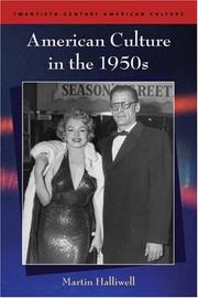 Cover of: American Culture in the 1950s (Twentieth Century American Culture S.)