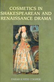 Cover of: Cosmetics in Shakespearean and Renaissance Drama