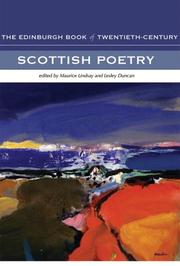 Cover of: The Edinburgh book of twentieth-century Scottish poetry by edited by Maurice Lindsay and Lesley Duncan.