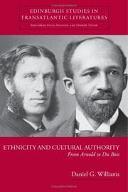 Cover of: Ethnicity and Cultural Authority by Daniel G. Williams
