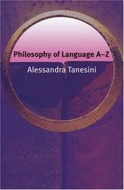 Cover of: Philosophy of Language A-Z (Philosophy A-Z)