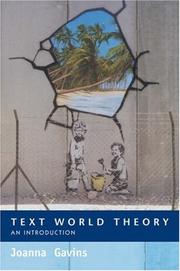 Text World Theory by Joanna Gavins