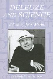 Cover of: Deleuze and Science (Paragraph: A Journal of Modern Critical Theory) by John Marks