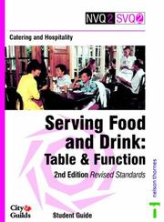 Cover of: Catering and Hospitality (NVQ2 SVQ2 Catering & Hospitality)