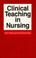 Cover of: Clinical Teaching in Nursing