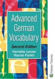 Cover of: Advanced German Vocabulary (Advanced Vocabulary)