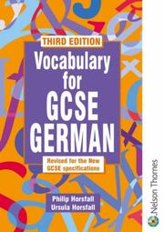 Cover of: Vocabulary for GCSE
