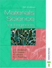 Cover of: Materials Science for Engineers, 5th Edition by J.C. Anderson, Keith D. Leaver, Rees D. Rawlings, Patrick S. Leevers