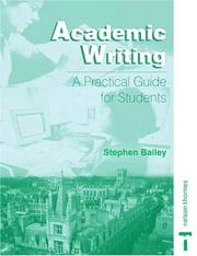 Cover of: Academic Writing: A Practical Guide for Students