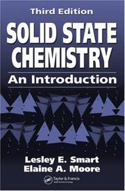 Cover of: Solid state chemistry by Lesley Smart