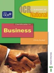 Cover of: OCR National Certificate in Business