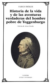 Cover of: Historia de la vida y de las aventuras verdaderas del hombre pobre de Toggenburgo