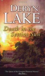 Cover of: Death in the Setting Sun by Deryn Lake