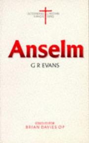 Cover of: Anselm