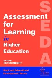 Cover of: ASSESSMENT FOR LEARNING IN HIGHER EDUCATION (Staff and Educational Development)