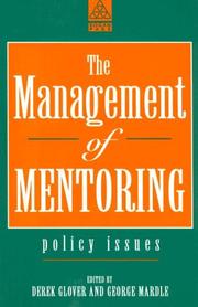 Cover of: The management of mentoring: policy issues