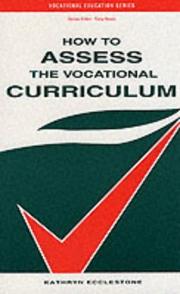 Cover of: How to assess the vocational curriculum