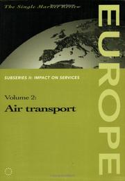 Cover of: Air Transport (Impact on Services , Vol 2-2)